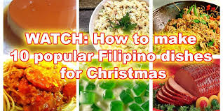 Christmas in the philippines is the world's longest christmas season christmas eve (bisperas ng pasko) on 24 december is celebrated with the midnight mass, and the. Watch How To Make 10 Popular Filipino Dishes For Christmas Dailypedia