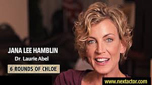 Actress Jana Lee Hamblin talks to actress Alexandra Goel