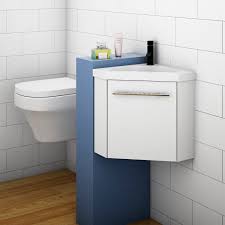 More often then not the bathroom is one of the smallest rooms in the modern home, which sometimes means that we have to select our bathroom furniture wisely in order to make the. Bathroom Cloakroom Corner Vanity Unit Basin Sink Small Wall Hung Sink Cabinet Ebay