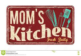 mom s kitchen on vintage rusty metal