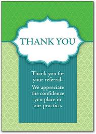 Thank You For Referral Note Google Search Marketing Gift Gifts For Office Healthcare Marketing