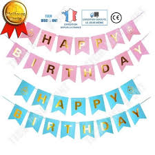 Tu aimes ton cadeau xd ? Td Banderole Happy Birthday Joyeux Anniversaire Rose Or Ballon Decoration Enfant Bebe Fete Mural Interieur Exterieur Alumini A46691 Cdiscount