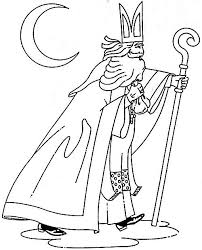 Free coloring sheets to print and download. Clip Art Coloring Pages Saint Nicholas St Nicholas Day
