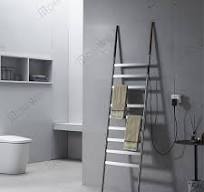 Ladder shape electric towel rail heated towel warmer rack ...