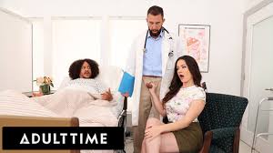 ADULT TIME - Alison Rey Suck And Fucks Doctors HARD Cock In Front Of Her  Flaccid Cuckhold Husband!