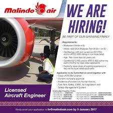 Jobs in lebanon ;jobs in iraq; Malindo Air Vacancy Licensed Aircraft Engineer