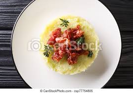 (we tested 10 contenders—it was the butteriest in flavor, and plus, roasting the potatoes first concentrates the flavor. Trinxat Spanish And Andorran Dish Spicy Mashed Potato Cabbage Topped With Fried Bacon Closeup In A Plate Horizontal Top View Canstock