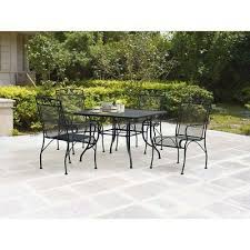 5 Piece Patio Dining Set 4 Chairs Table Outdoor Garden Seats Backyard Furniture In 2020 Backyard Furniture Patio Metal Patio Furniture