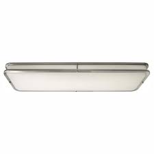 Hampton Bay 96 Watt Brushed Nickel Integrated Led Ceiling Flush Mount Dc1240led 35 The Home Depot