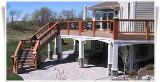 This deck railing idea is unique and should be economical as well. Twin Cities Mn Deck Design Custom Deck Building Title Twin Cities Mn Cedar Decks Custom Cedar Wood Decks