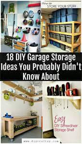 At about $10 a linear foot to build for four shelves, up to 8 feet tall and 2 feet deep, you can add a ton of storage and organization to your home for a great value. 18 Diy Garage Storage Ideas You Probably Didn T Know About Diy Crafts