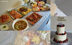 Appetizers, grilled food, side dishes, and dessert. Birthday Lunch Menu Fun Cooking