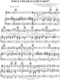 Buy fully licensed online digital, transposable, printable sheet music. What Color Is God S Skin Sheet Music 1 Arrangement Available Instantly Musicnotes