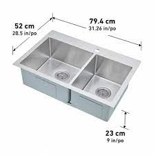 Double bowl kitchen sinks are definitely a great option. Artika Tryton Double Bowl Stainless Steel Sink