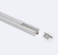 Profilo Alluminio da Incasso a Soffitto con Clip per Strisce LED fino a 12  mm