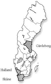 Blocket är sveriges största marknadsplats. The Location Of The Gavleborg Region The Halland Region And The Skane Download Scientific Diagram