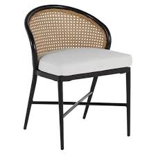 Summer Classics Havana Modern Classic Brown Woven Wicker Outdoor Dining Side Chair In 2020 Side Chairs Dining Black Dining Side Chair Patio Dining Chairs