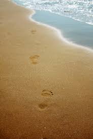 Dj hildegard footsteps in the sand. Sand Footprints Imagebase