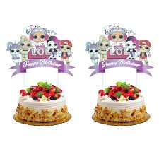 Style is various, purposeful, the kids, grownups and youngsters will certainly appreciate it. Lol Birthday Cake Toppers Happy Birthday Pink Cake Decorations For Kids Theme Party Single Side Cooking Dining Home Kitchen Cate Org