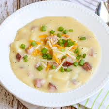 This casserole is very easy to make. Cheesy Ham And Potato Soup Recipe Lil Luna