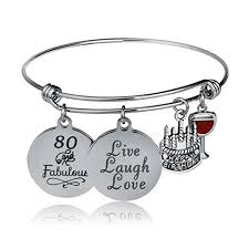Happy Birthday Ideas For Grandma 80th Birthday Gift Ideas For Grandma 30 Fabulous Gifts She Ll Love Bangle Bracelets With Charms 80th Birthday Gifts Branded Gift Bags