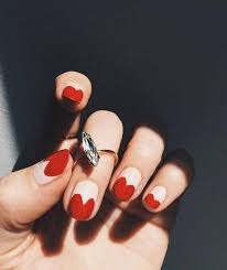 50 Creative Red Acrylic Nail Designs To Inspire You Gentle flower coffin nails designs.