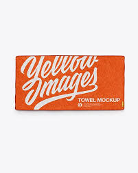Towel Mockup In Object Mockups On Yellow Images Object Mockups Mockup Free Psd Free Psd Mockups Templates Psd Mockup Template