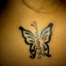 Pin By Stephanie Huebner On Tattoos Butterfly Name Tattoo Butterfly Tattoo Butterfly Tattoo On Shoulder