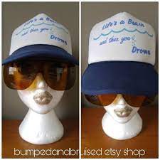 Life 39 S A Beach Trucker Hat Clip On Sunglasses Beach Wear Novelty Hat Summer Lake Beachhat Truckerhat Cli Novelty Hats Vintage Outfits Hat Clips