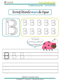 Literele de mână a si a. Edupub SÄƒ Scriem Litera B Mare È™i MicÄƒ De Tipar Precum Facebook
