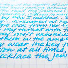 Trying My Best To Finally Empty My Kaweco Sport Bb Filled With Diamine Shimmertastic Blue Lightning Messy Handwriting With Blue Lightning Kaweco I Am Awesome