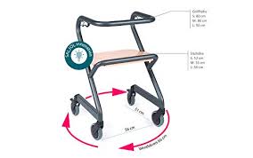 Rollatoren für draußen haben breitere und kräftigere räder, um auch bordsteine und unebene wege zu überwinden. Indoor Rollator Fur Die Wohnung Dreht Auf Preisvergleich
