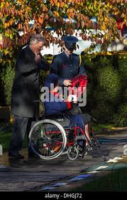 Northampton Remembrance Day Parade. Sunday 10th November 2013. The Mayor of  Northampton Leslie Marriott leads a