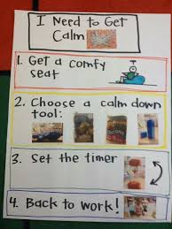 Cool Down Chart Autism Spectrum Disorder Classroom