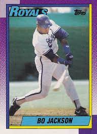Please email advice@goldcardauctions.com if you would like help in regards to purchasing a bo jackson baseball or football card. 1990 Topps Baseball Card Of Bo Jackson Baseball Cards Baseball History Bo Jackson