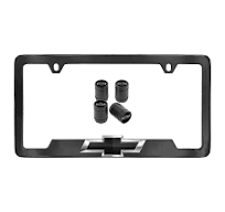 2026 Trax | License Plate Frame | Black | Valve Stem Caps | Black Bowtie  Emblem