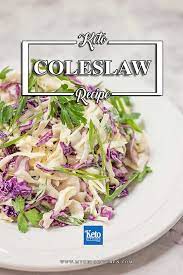Keto Coleslaw Salad Recipe With A Creamy Tangy Low Carb Dressing Recipe Low Carb Salad Salad Recipes Low Carb Salad Recipes