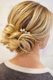 It is very simple and pretty suitable. 30 Lovely Wedding Bun Hairstyles Bride Hairstyles Hair Styles Low Bun Wedding Hair