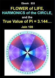 The FLOWER of LIFE, the HARMONICS of the CIRCLE and the TRUE VALUE of Pi =  3.144… Ebook - Jain 108