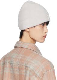 AMI Paris Gray Ami de Cœur Beanie AMI