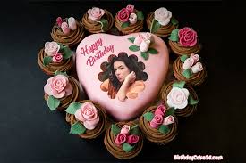Birthday Cake With Photo Frame For Lover Pin On Birthday Cake Images For Lover With Photo