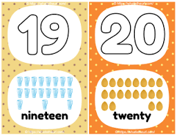 number flash cards printable 1 to 20 your home teacher