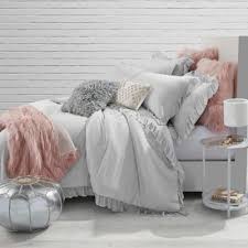 Jersey Knit Ruffle Full Queen Comforter Set In Light Grey With Images Dorm Room Designs Grey Comforter Bedroom Grey Bedroom Decor