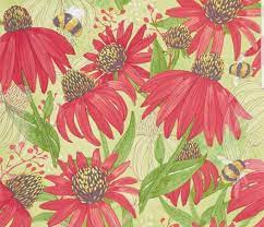 Painted Meadow By Robin Pickens Quilt Fabric Coneflower Etsy Bee Fabric Quilts Printing On Fabric