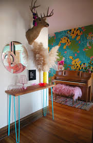A Celebration Of Punchy Colors Delightful Kitsch In Chicago Il Design Sponge Retro Home Retro Home Decor Home Decor