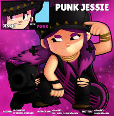 New skin of jessie (exclusiva para china) brawl stars funny animation compilation | march leaked brawler nani and new skins : Sam On Twitter Skin Idea Punk Jessie In Collaboration With Remixpheonix Brawlstars Supercell