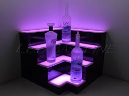 Corner Lighted Bar Shelf Bar Decor Back Bar Mood Lighting Home Decor Man Cave B Bar Lighting Fluorescent Light Covers Decorative Fluorescent Light Covers