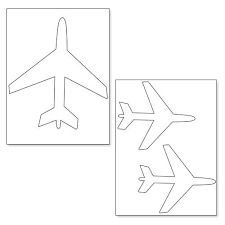 Vector, clipart, digital scrapbooking download, available in. Printable Airplane Shapes Planes Birthday Paper Airplane Template Airplane Crafts