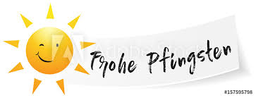Frohe pfingsten lustig grüße zu pfingsten pfingsten bilder lustige bilder kostenlos ausmalbilder zum ausdrucken kostenlos kostenlose bilder fotos blumen schöne blumen liebe gute nacht grüße. Frohe Pfingsten Gruss Mit Sonne Banner Stock Gamesageddon