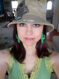 Roller blade earring for a good mood